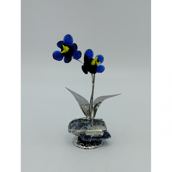 FLOR PRATA BILAMINADA