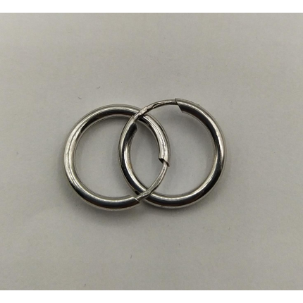 ARGOLAS OURO BRANCO 9K