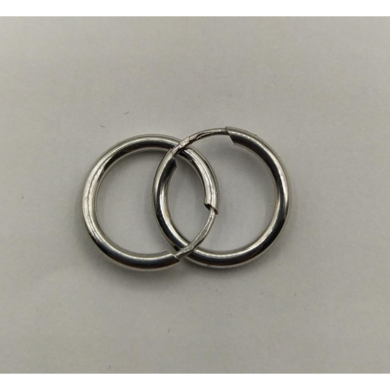 ARGOLAS OURO BRANCO 9K