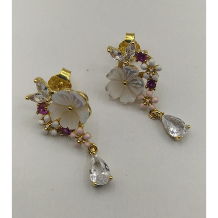 BRINCOS PRATA DOURADA