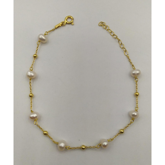 PULSEIRA PRATA DOURADA