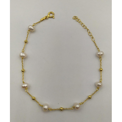 PULSEIRA PRATA DOURADA