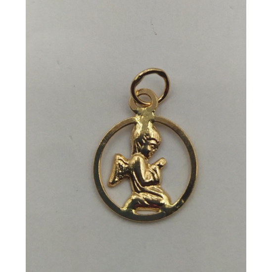 MEDALHA OURO AMARELO 19K