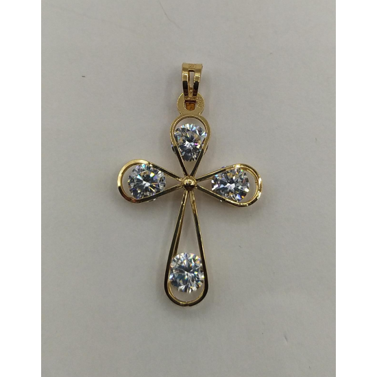 CRUZ OURO AMARELO 19K