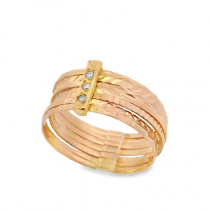 ANEL OURO AMARELO 19K
