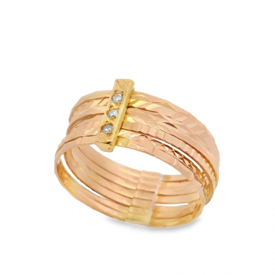 ANEL OURO AMARELO 19K