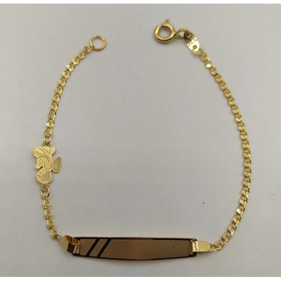 PULSEIRA OURO AMARELO 9K CRIANÇA