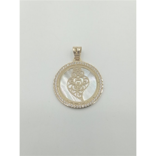 MEDALHA OURO AMARELO 19K