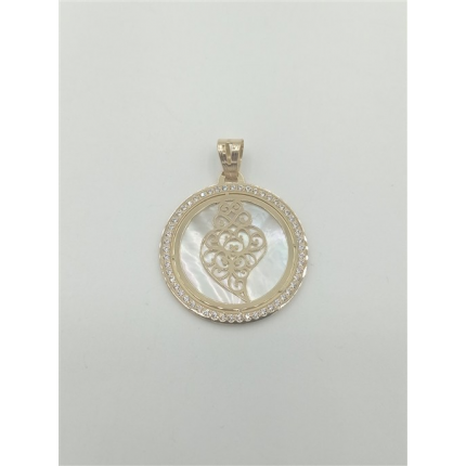 MEDALHA OURO AMARELO 19K