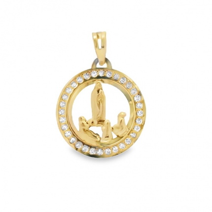 MEDALHA OURO AMARELO 19K