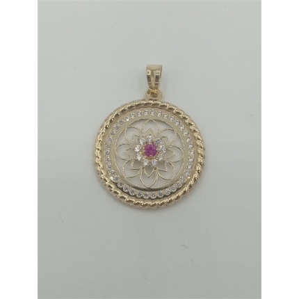 MEDALHA OURO AMARELO 19K