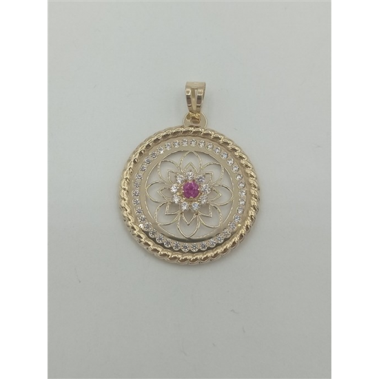 MEDALHA OURO AMARELO 19K