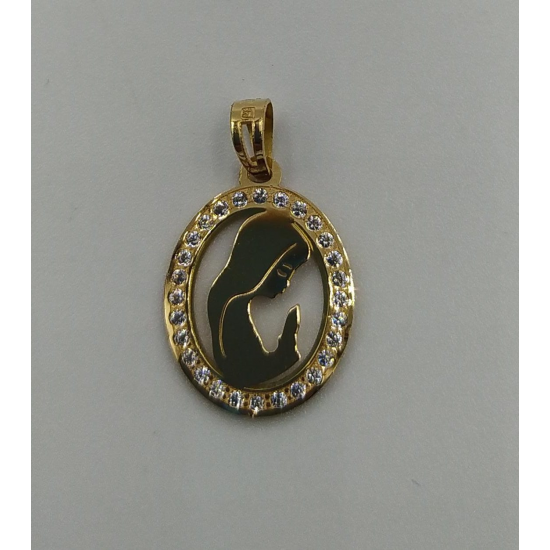 MEDALHA OURO AMARELO 19K