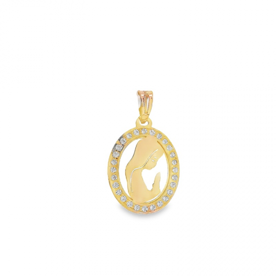 MEDALHA OURO AMARELO 19K