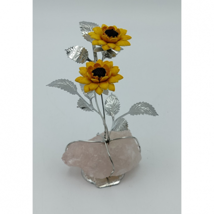 FLOR PRATA BILAMINADA