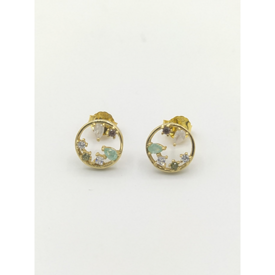 BRINCOS PRATA DOURADA