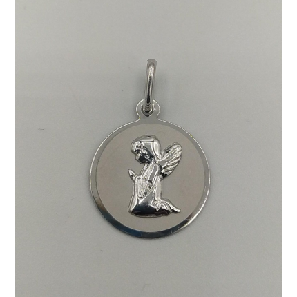 MEDALHA PRATA RODEADA