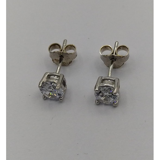 BRINCOS PRATA RODEADA