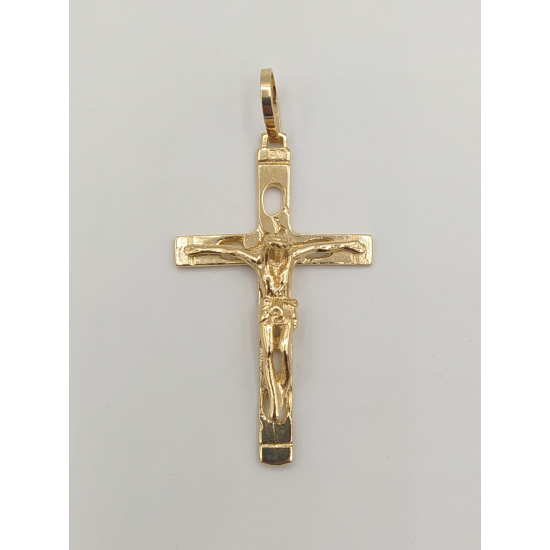 CRUCIFIXO OURO AMARELO 19K