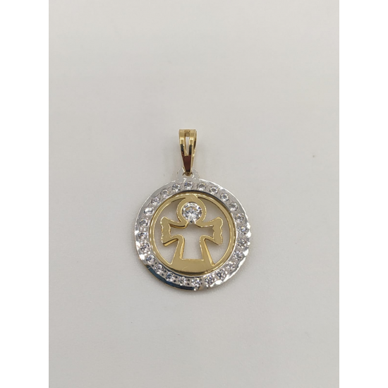 MEDALHA BICOLOR OURO 19K MEDALHA BICOLOR OURO 19K