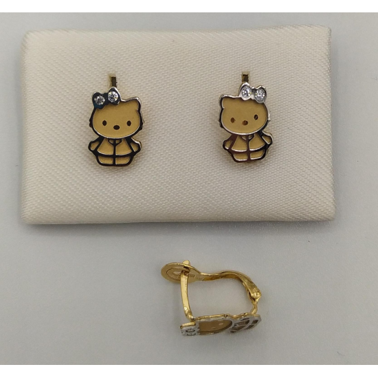 BRINCOS OURO AMARELO 19K CRIANÇA BRINCOS OURO AMARELO 19K CRIANÇA