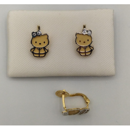 Brincos Ouro Amarelo 19k Criança Brincos Ouro Amarelo 19k Criança