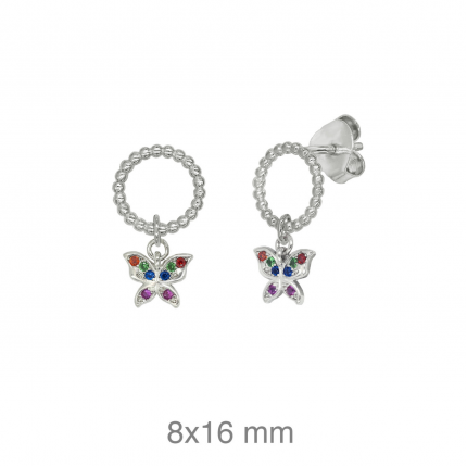 BRINCOS PRATA RODEADA BRINCOS PRATA RODEADA