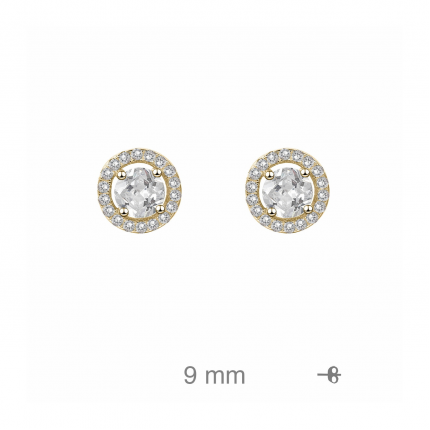 Brincos Prata Dourada