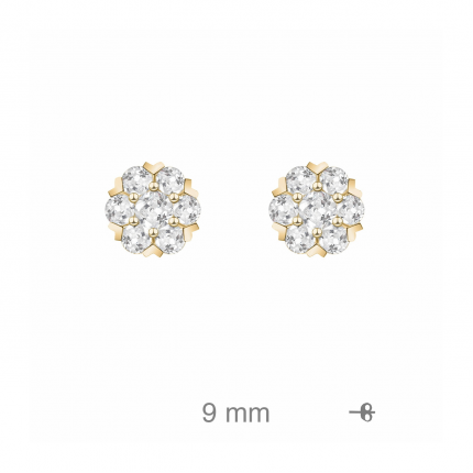 Brincos Prata Dourada