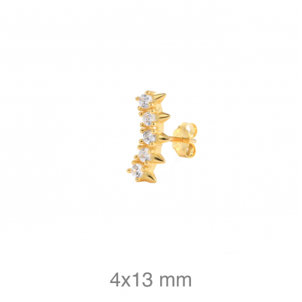 PIERCING PRATA DOURADA