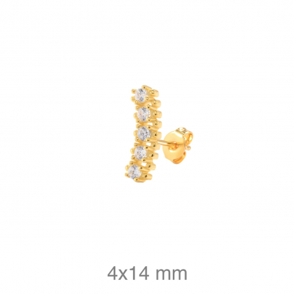PIERCING PRATA DOURADA