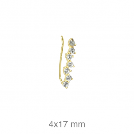 BRINCO PRATA DOURADA