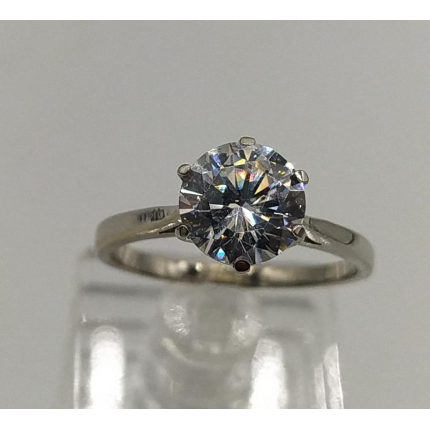 Anel Ouro Branco 9k Anel Ouro Branco 9k