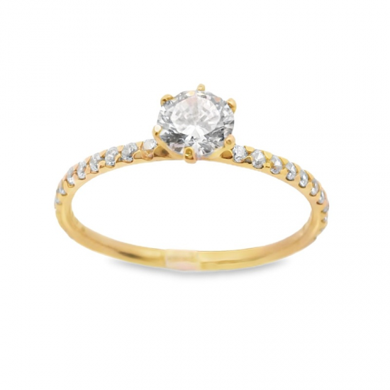 ANEL OURO AMARELO 19K