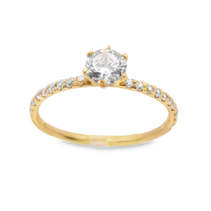 ANEL OURO AMARELO 19K