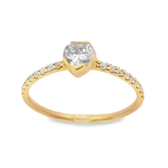 ANEL OURO AMARELO 19K