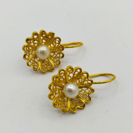 BRINCOS PRATA DOURADA