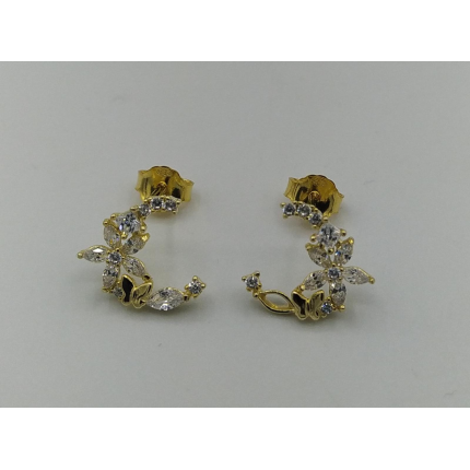 Brincos Prata Dourada