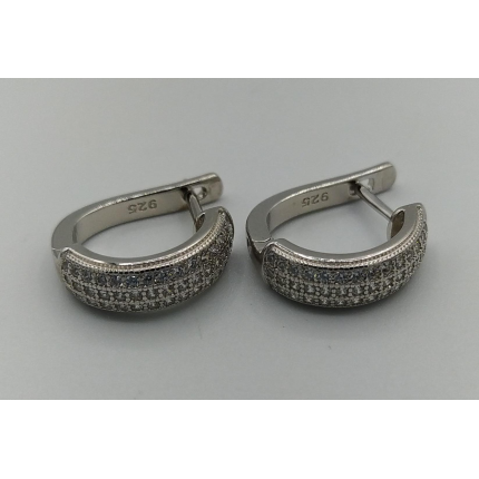 Brincos Prata Rodeada