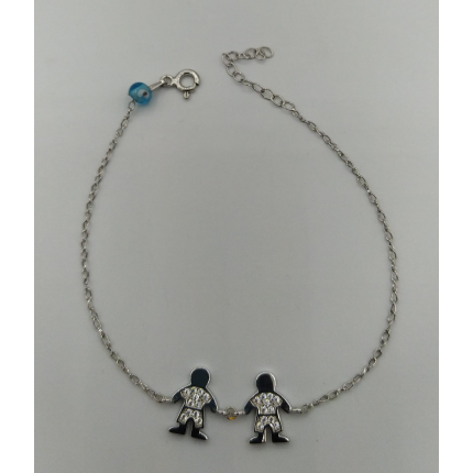 Pulseira Prata Rodeada Pulseira Prata Rodeada