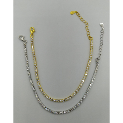 PULSEIRA PRATA RODEADA OU DOURADA