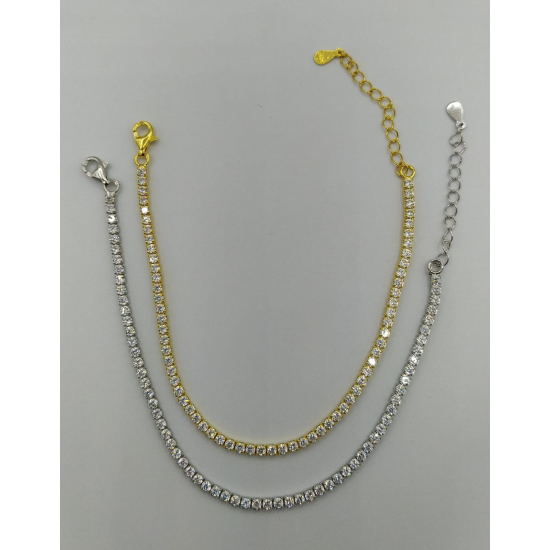 PULSEIRA PRATA RODEADA OU DOURADA