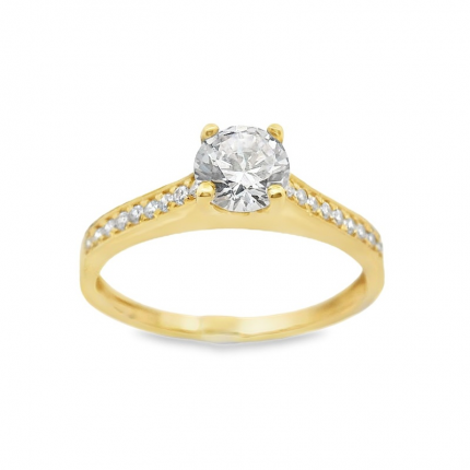 ANEL OURO AMARELO 19K