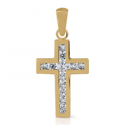 CRUZ OURO AMARELO 9K