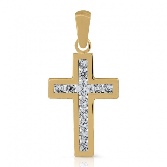 CRUZ OURO AMARELO 9K