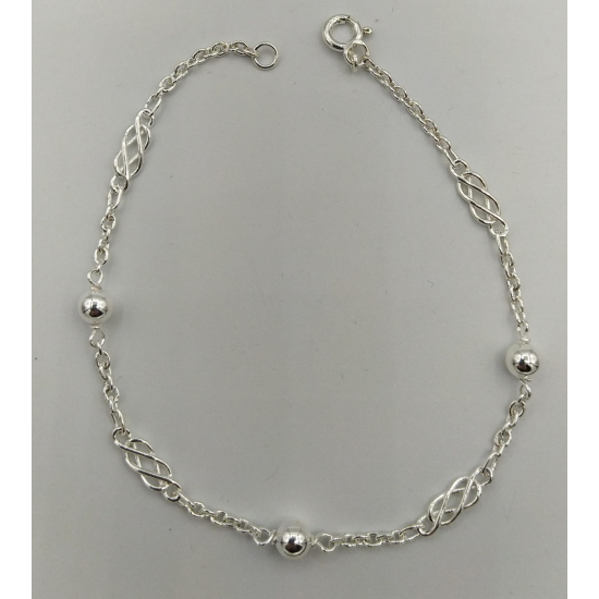 PULSEIRA PRATA RODEADA
