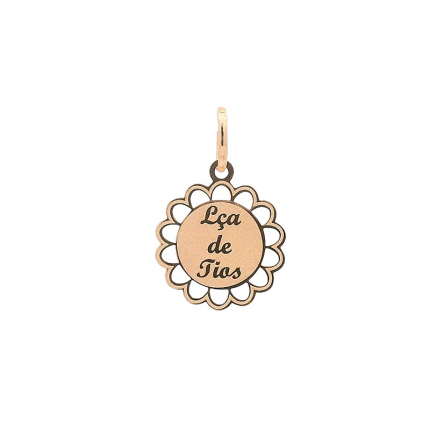 MEDALHA OURO AMARELO 19K