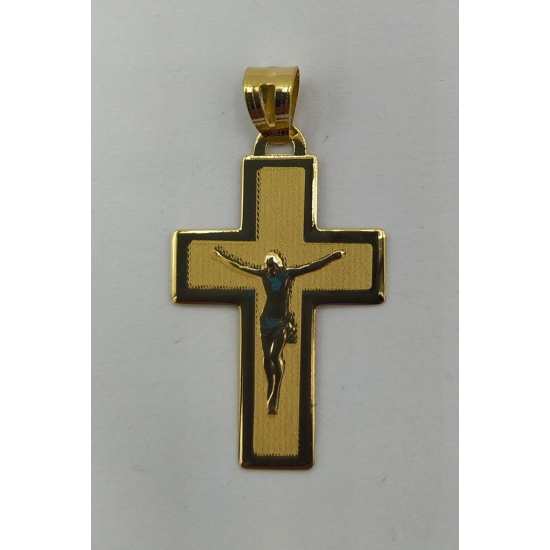 CRUCIFIXO OURO AMARELO 19K