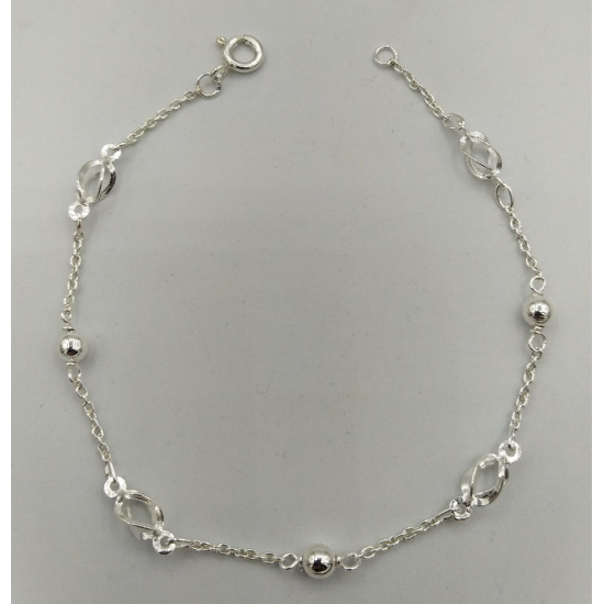 Pulseira Prata Rodeada Pulseira Prata Rodeada
