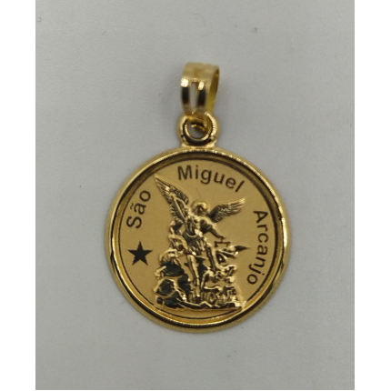 MEDALHA OURO AMARELO 19K